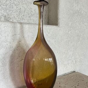Kosta Boda Fidji Crystal Art Glass Vase